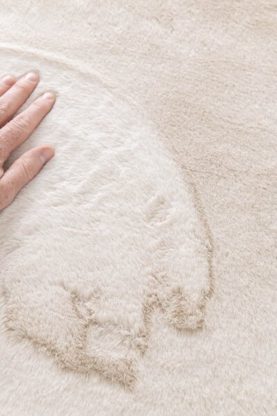 Covor Blanita Living Dormitor, Soft LOP 050, Crem, Shapes 50 x 80