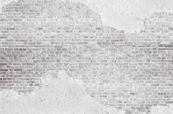 Fototapet Perete de cărămidă albă cu o pată albă, Fototapet designer, Fototapet populare, u53029 - Tapeko.ro