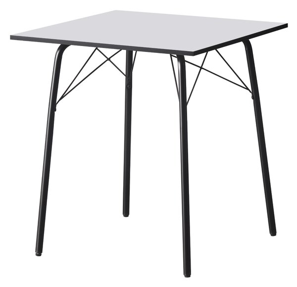 Masa dining, alba neagra, 70x70x75 cm, NALAK TIP 1