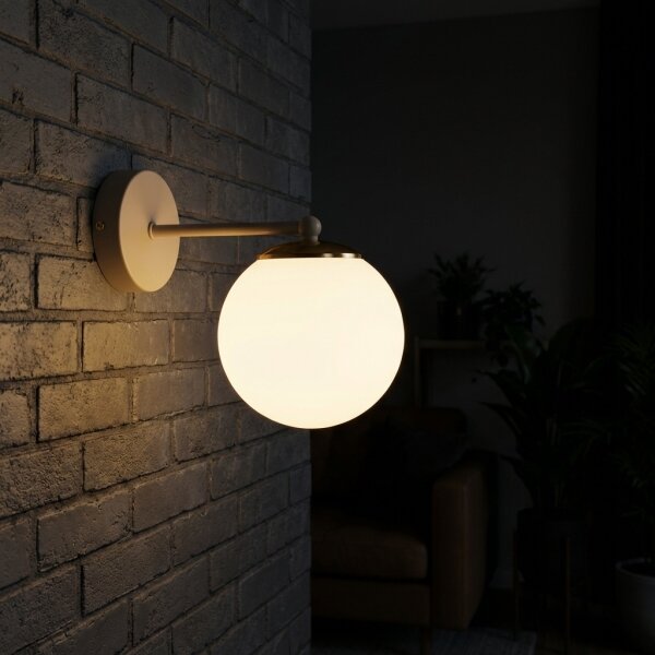 Brilagi - Aplica de perete MILO ECRU 1xE27/60W/230V bej/auriu
