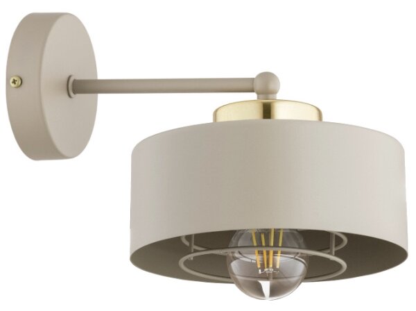 Brilagi - Lampă de perete SPRING 1xE27/60W/230V bej/auriu