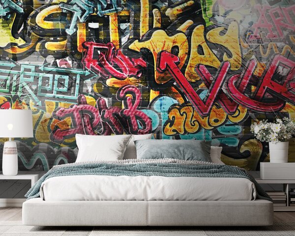 Fototapet Zid cu graffiti pe el, Fototapet designer, Fototapet populare, u56045 - Tapeko.ro