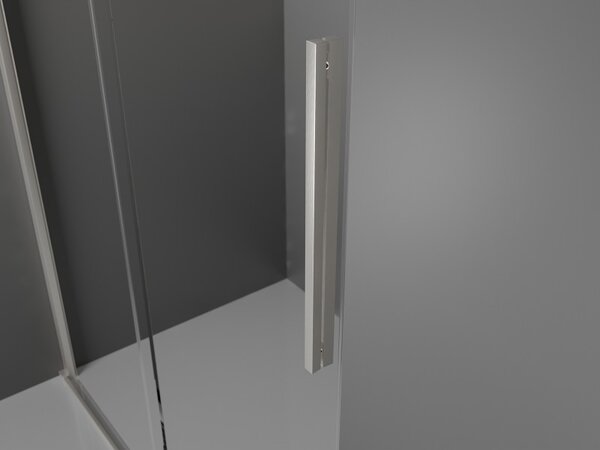 Mexen Velar, usa de dus culisanta pentru deschidere 100 cm, sticla mat 8 mm, otel periat, 871-100-000-31-97