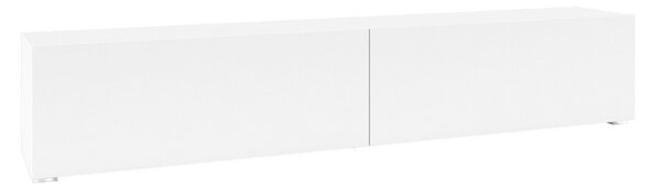 Comodă TV Revmiru 104Alb, Stejar Wotan, 18x4x3cm
