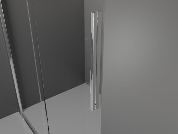 Mexen Velar L, usa de dus culisanta pentru deschidere 120 cm, sticla gri 8mm, crom, 871-120-003-41-01