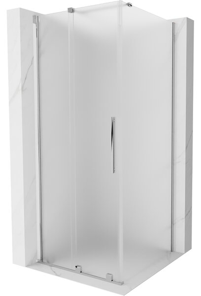 Mexen Velar, cabină de duș cu ușă glisantă 100 x 100 cm, sticlă mată 8 mm, crom, 871-100-100-31-01