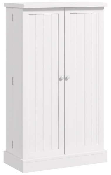 HOMCOM Dulap de Bucătărie Depozitare Independent 60x30x104cm, Alb | Aosom Romania