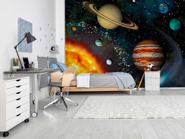 Fototapet Planetele din sistemul solar, Fototapet designer, Fototapet populare, u57683 - Tapeko.ro