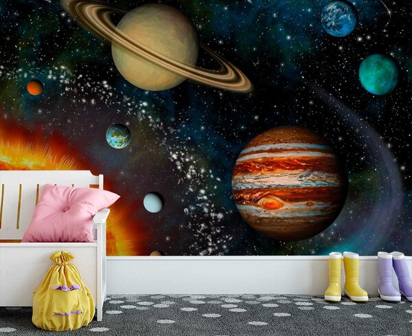 Fototapet Planetele din sistemul solar, Fototapet designer, Fototapet populare, u57683 - Tapeko.ro