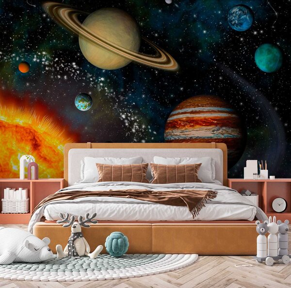 Fototapet Planetele din sistemul solar, Fototapet designer, Fototapet populare, u57683 - Tapeko.ro