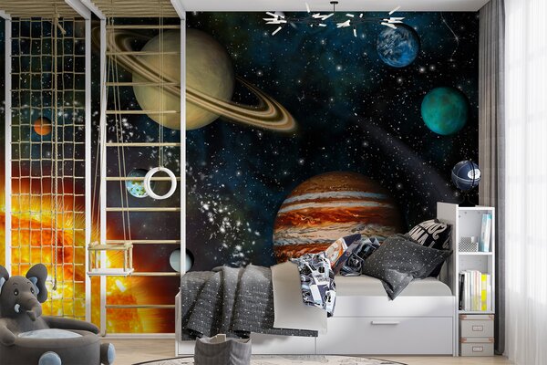 Fototapet Planetele din sistemul solar, Fototapet designer, Fototapet populare, u57683 - Tapeko.ro