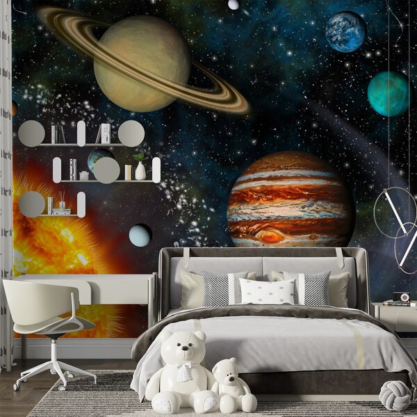 Fototapet Planetele din sistemul solar, Fototapet designer, Fototapet populare, u57683 - Tapeko.ro