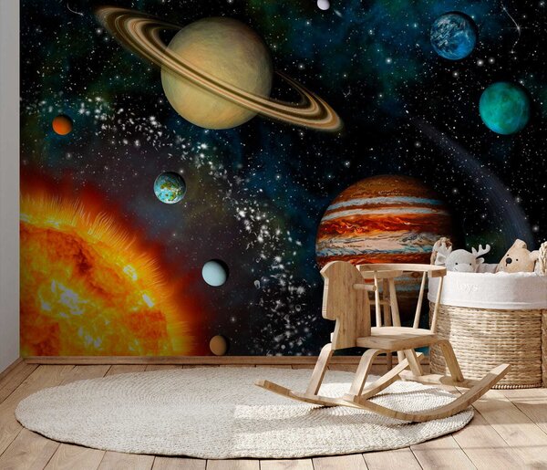 Fototapet Planetele din sistemul solar, Fototapet designer, Fototapet populare, u57683 - Tapeko.ro