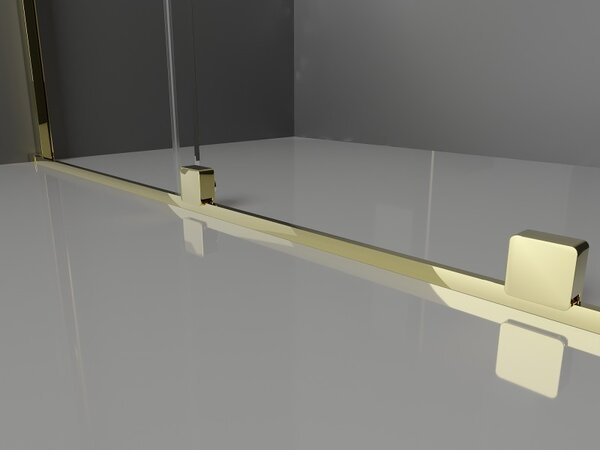 Mexen Velar, usa de dus culisanta pentru deschidere 130 cm, sticla gri 8mm, auriu lucios, 871-130-000-41-50