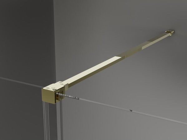 Mexen Velar, usa de dus culisanta pentru deschidere 130 cm, sticla gri 8mm, auriu lucios, 871-130-000-41-50