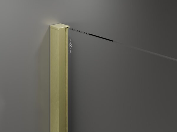 Mexen Velar, usa de dus culisanta pentru deschidere 110 cm, sticla mat 8 mm, auriu mat, 871-110-000-31-55