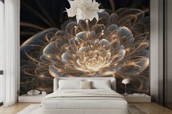 Fototapet Design abstract floral fascinant, Fototapet flori 3D, Fototapet populare, u59705 - Tapeko.ro