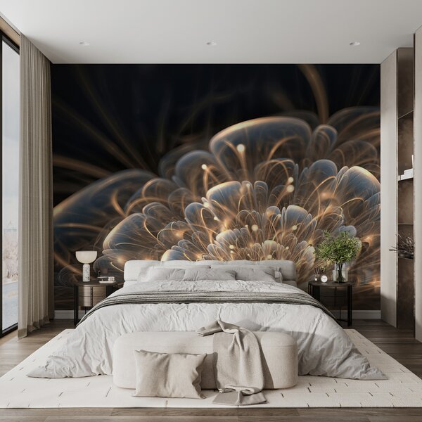 Fototapet Design abstract floral fascinant, Fototapet flori 3D, Fototapet populare, u59705 - Tapeko.ro
