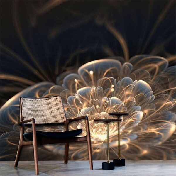Fototapet Design abstract floral fascinant, Fototapet flori 3D, Fototapet populare, u59705 - Tapeko.ro