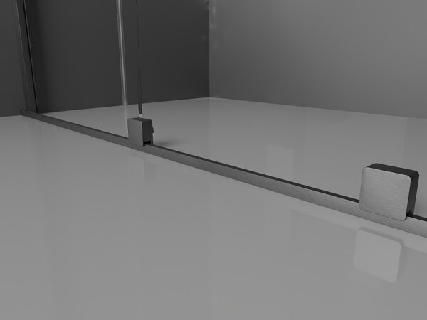 Mexen Velar, usa de dus culisanta pentru deschidere 130 cm, sticla mat 8 mm, grafit lustruit, 871-130-000-31-66