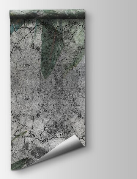Fototapet Frunze texturate pe o suprafață erodată, Fototapet natură, Fototapet populare, u60048 - Tapeko.ro