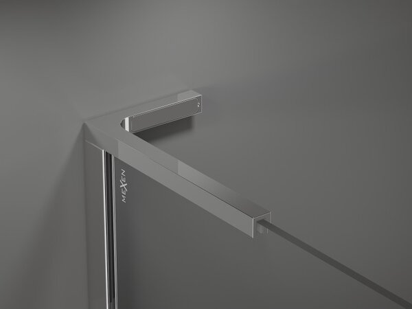 Mexen Velar L, usa de dus culisanta pentru deschidere 120 cm, sticla gri 8mm, crom, 871-120-003-41-01