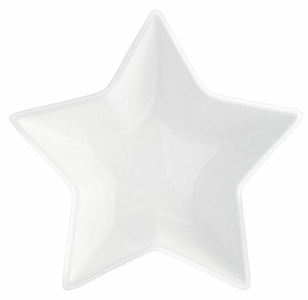 Castron din porțelan Altom Star, 19 x 18 x 5,5 cm, alb