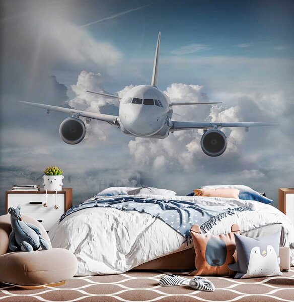 Fototapet Un avion care zboară pe cer, Fototapet băieți, Fototapet populare, u62417 - Tapeko.ro