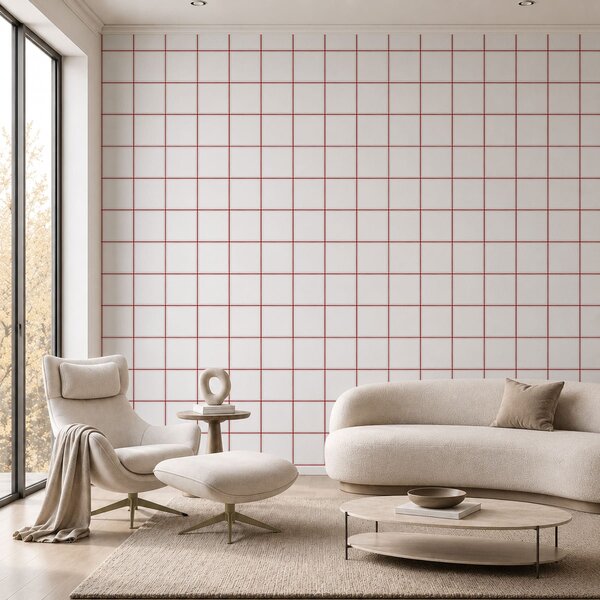 Tapet Ritm calm · Bordo, Tapet abstract, a01277v2 : Uwalls.ro