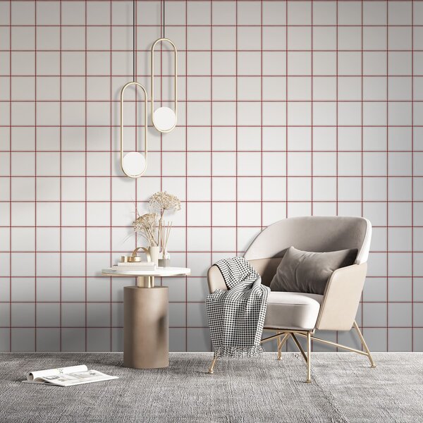 Tapet Ritm calm · Bordo, Tapet abstract, a01277v2 : Uwalls.ro