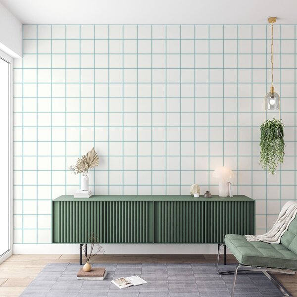 Tapet Ritm calm · Albastru, Tapet abstract, a01277v1 : Uwalls.ro