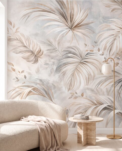 Tapet O legănare blândă, Fototapet Natură, Fototapet cu frunze de palmier, w05956 : Uwalls.ro