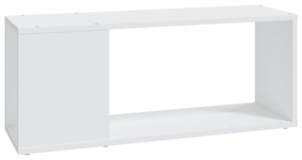 Comodă TV, alb, 80x24x32 cm, PAL