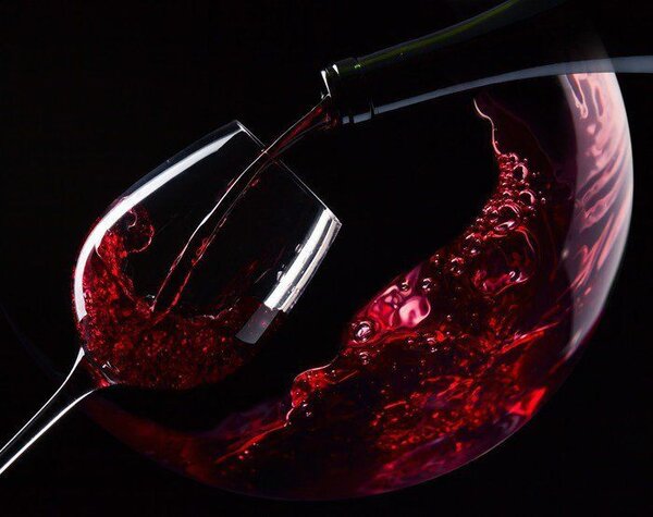 Fototapet Se toarnă un pahar de vin roșu, Fototapet designer, Fototapet populare, u66084 - Tapeko.ro