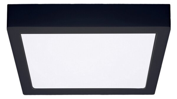 Plafonieră LED/24W/230V 3000/4000/6000K negru pătrat Solight WD175-B