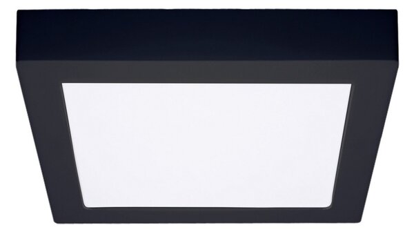 Plafonieră LED/18W/230V 3000/4000/6000K negru pătrat Solight WD173-B