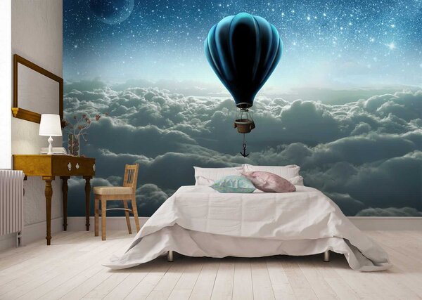 Fototapet Balon cu aer cald pe cer, Fototapet natură, Fototapet populare, u70538 - Tapeko.ro
