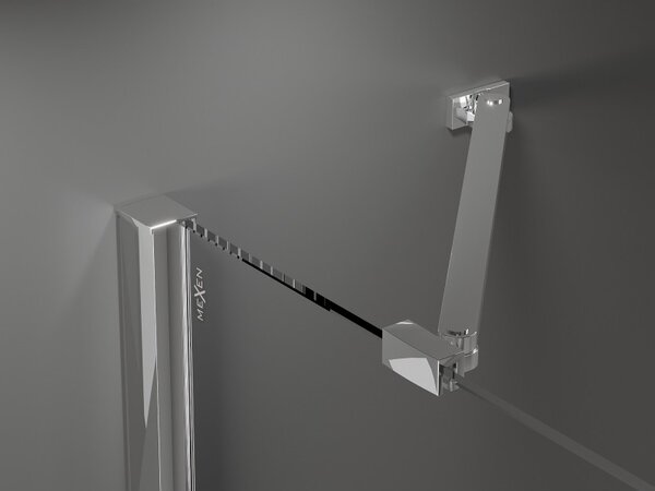 Mexen Velar Duo, cabină de duș cu ușă glisantă 90 x 80 cm, sticlă mată 8 mm, crom, 871-090-080-32-01