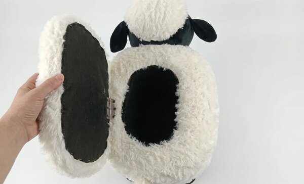 Taburet Oita KJP7030, Alb cu Negru