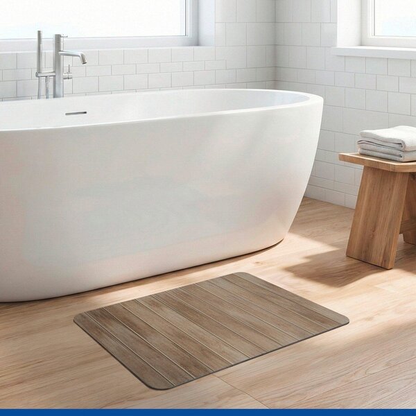 Covoraș de baie în culoare naturală închisă din diatomit 39x60 cm Argiri – Wenko