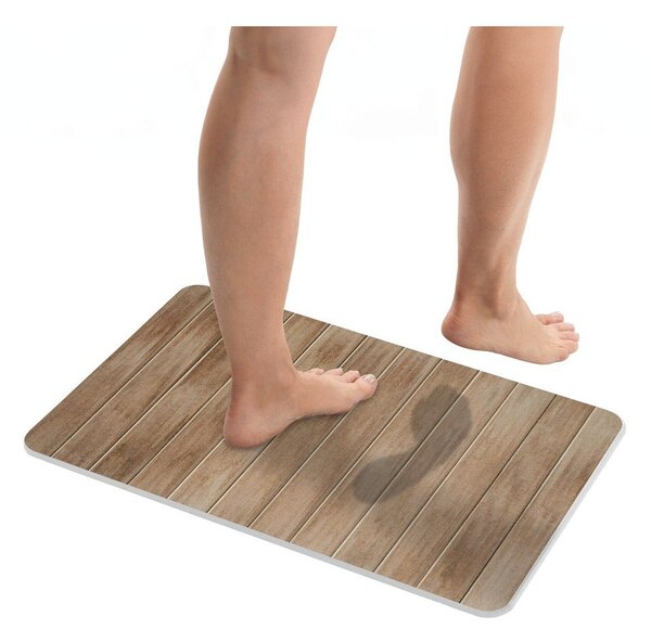 Covoraș de baie în culoare naturală închisă din diatomit 39x60 cm Argiri – Wenko