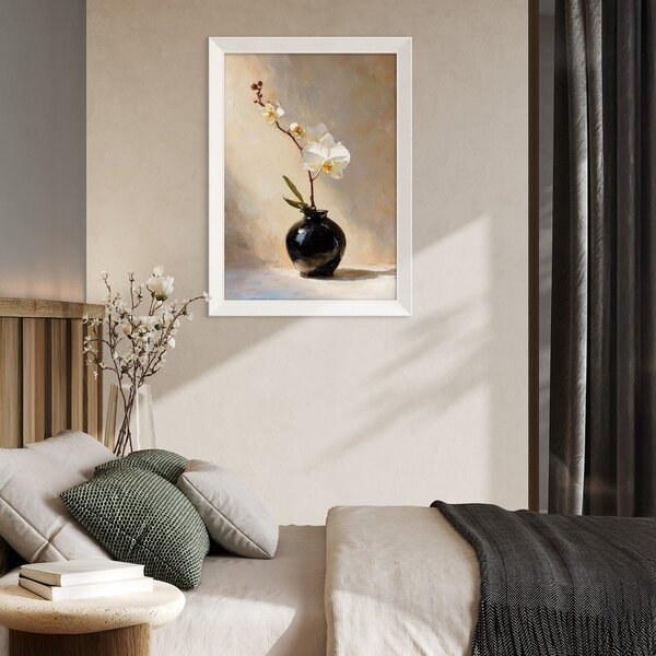Tablou cu ramă imprimat 56x75 cm White Orchid – Styler