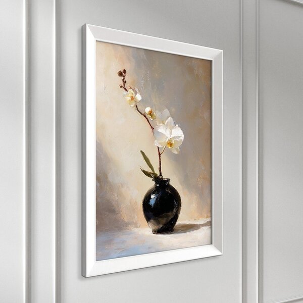 Tablou cu ramă imprimat 56x75 cm White Orchid – Styler