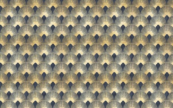 Fototapet Design Art Deco cu model de evantai, Populare fototapet, Populare fototapet, u71342 - Muralas.ro