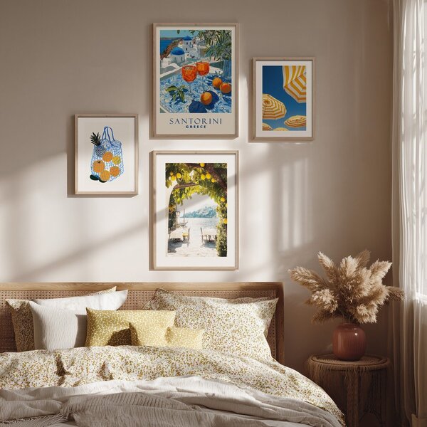 Tablou cu ramă imprimat 50x70 cm Lemon View – Styler