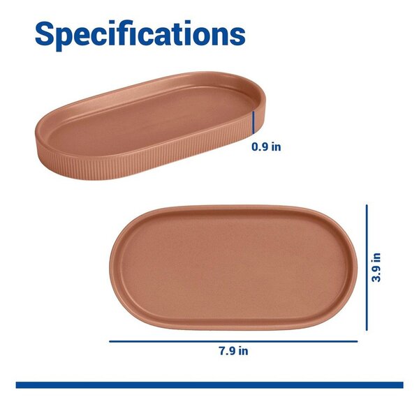 Organizator de baie maro din ceramică Fablo – Wenko