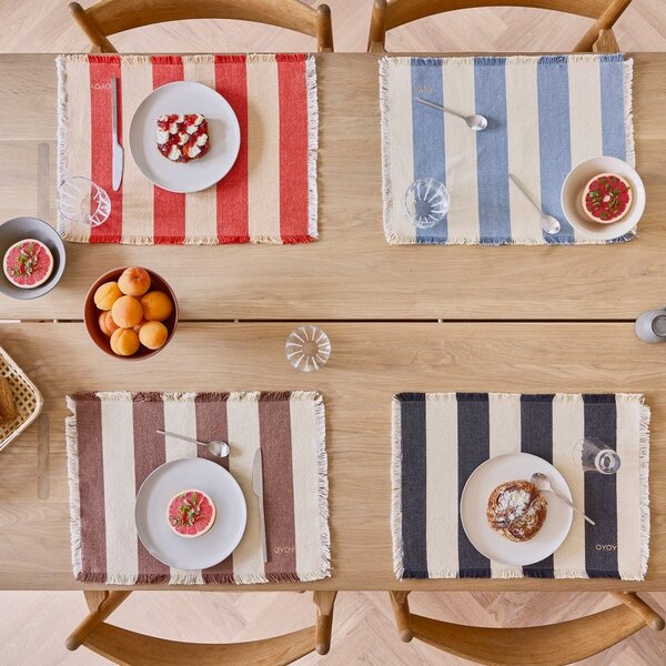 Suporturi pentru farfurii 2 buc. din bumbac organic 36x48 cm Toppu – OYOY Living Design