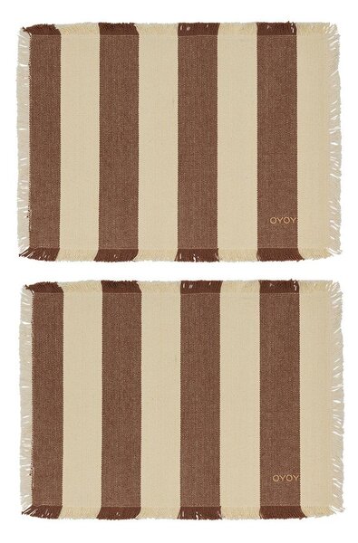 Suporturi pentru farfurii 2 buc. din bumbac organic 36x48 cm Toppu – OYOY Living Design