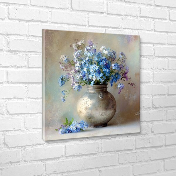 Tablou pe pânză imprimat 32x32 cm Forget-me-not – Styler