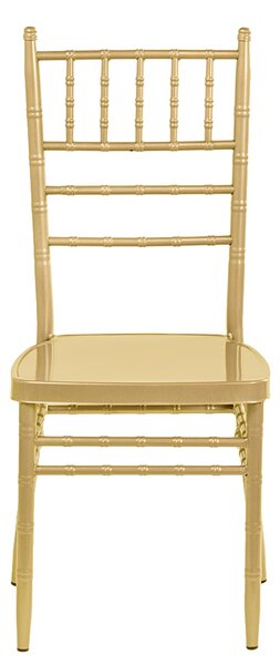 Scaun de nuntă american Chiavari cu pernă – culoare aurie